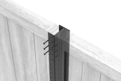 DuraPost Classic Steel Fence Post - Anthracite Grey