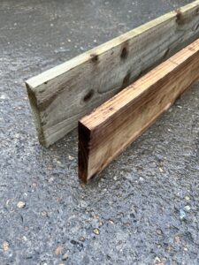 Timber Gravel Boards (Kickboards) - 1.828m/6ft x 6"/150mm BROWN