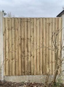 Green Closeboard Fence Panels (Feather Edge)