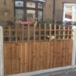 Bow Top Square Hole Trellis Fence Panel