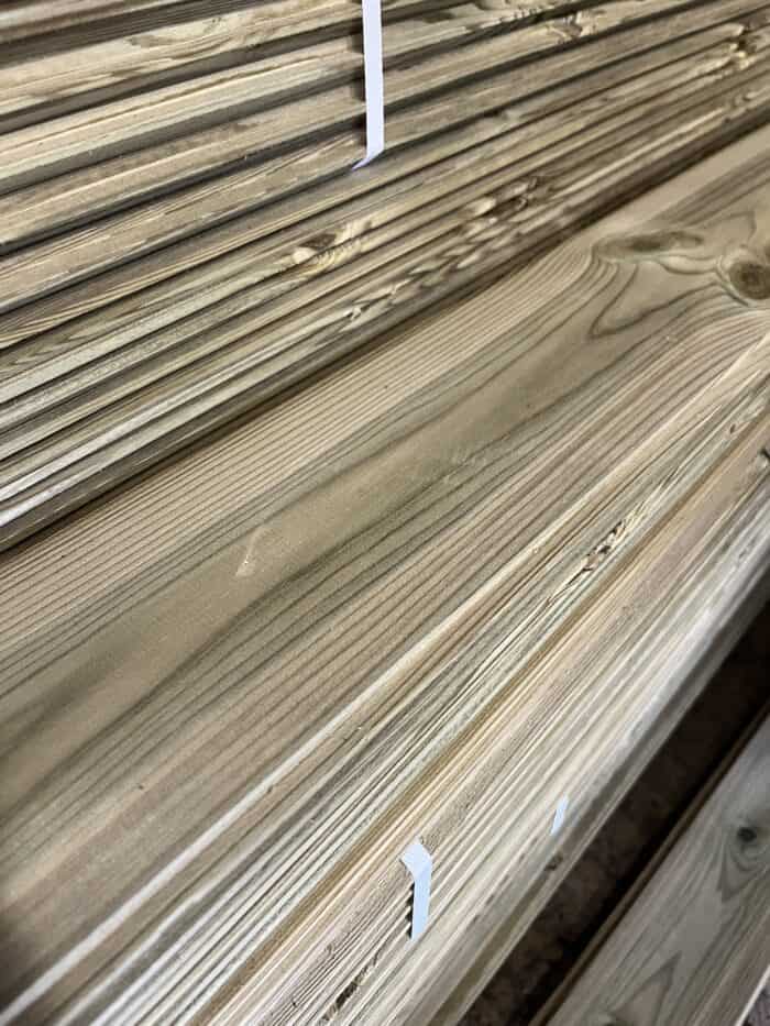 2.1m Tongue & Groove Premium Treated Redwood 125mm x 19mm - Image 4