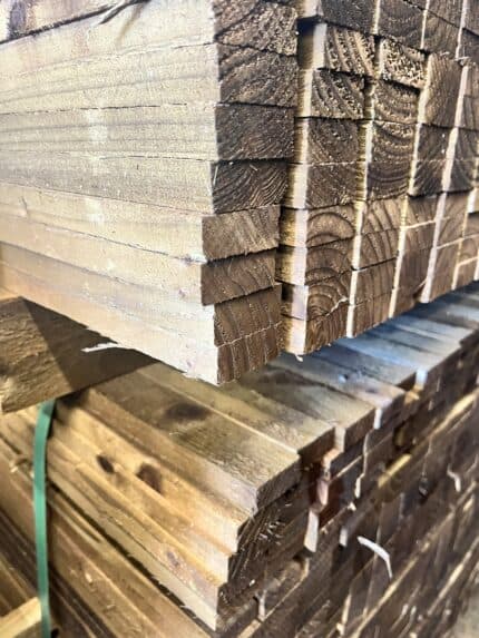 Pressure Treated Trellis Batten 40mm x 18mm Brown