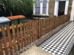Round top picket fence panels